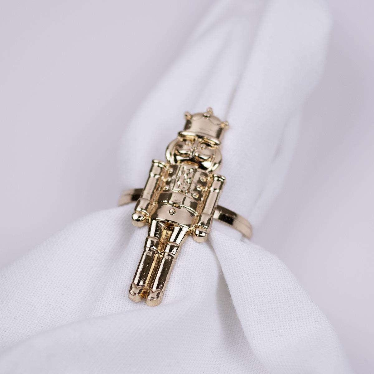 The Royal Standard | Nutcracker Napkin Rings, Set of 4
