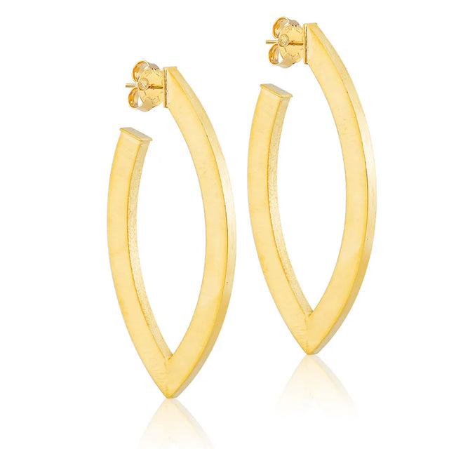 Sheila Fajl | Alba Hoops - Brushed 18K Gold Plated