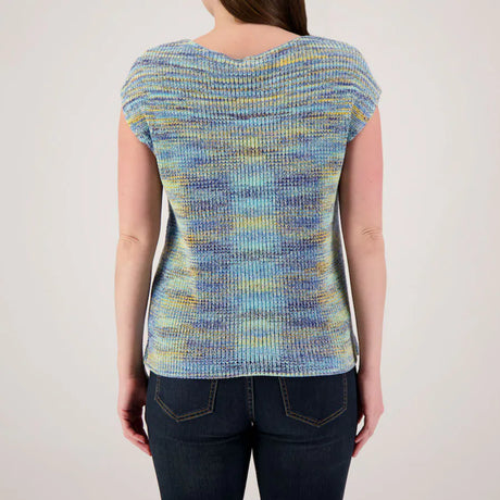 Tribal | Space-Dye Sweater With Cap Sleeves