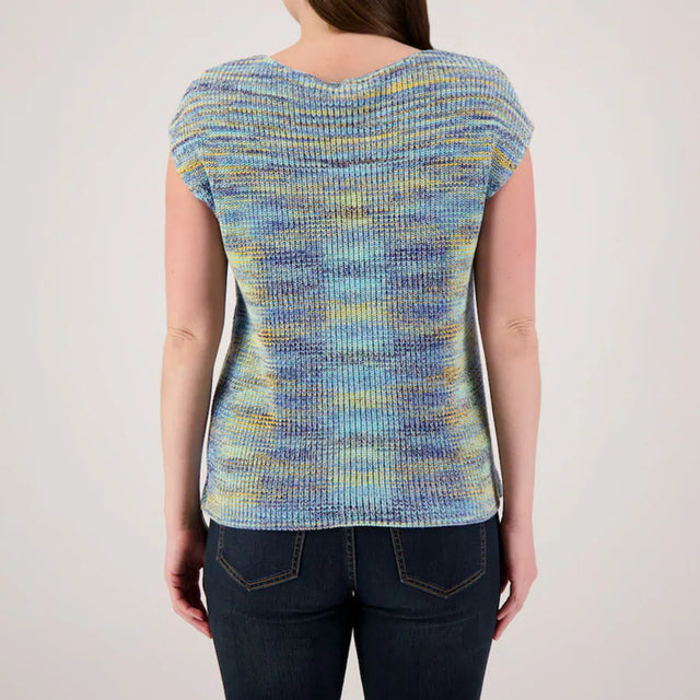 Tribal | Space-Dye Sweater With Cap Sleeves