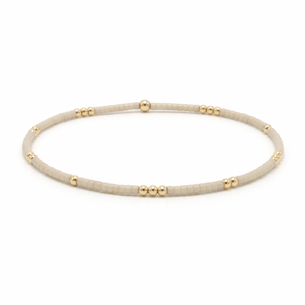 Erin Gray | 2mm Newport OYSTER + Gold Filled Waterproof Bracelet