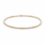 Erin Gray | 2mm Newport OYSTER + Gold Filled Waterproof Bracelet