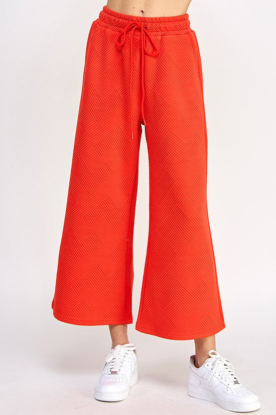 Textured Cropped Pants (Final Sale)