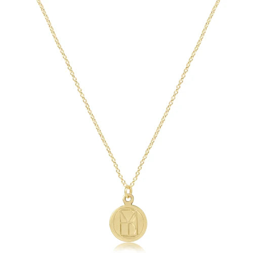 Enewton | 16" Necklace Gold - Be You. Small Gold Disc