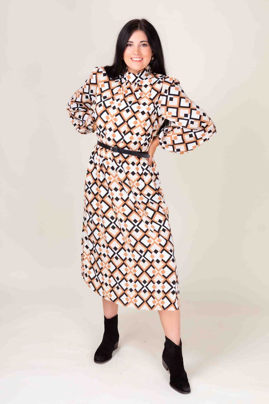 The Johanna Geometric Print Dress (Final Sale)