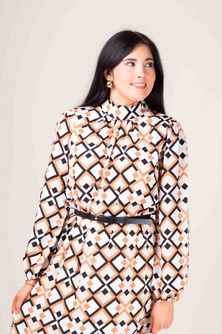 The Johanna Geometric Print Dress (Final Sale)