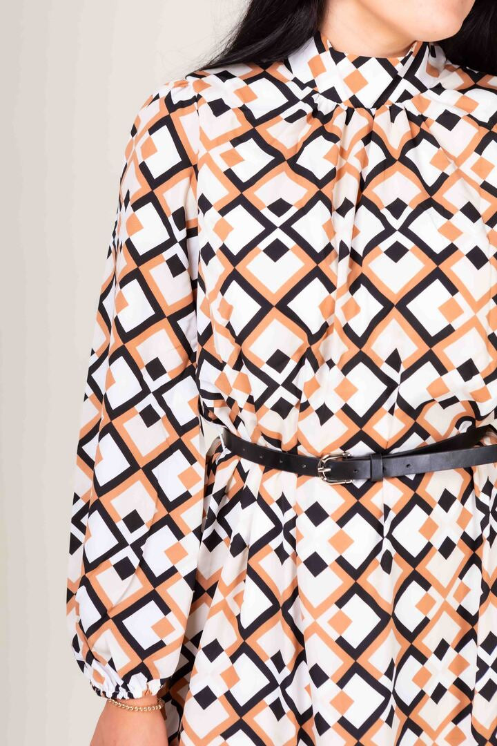 The Johanna Geometric Print Dress (Final Sale)