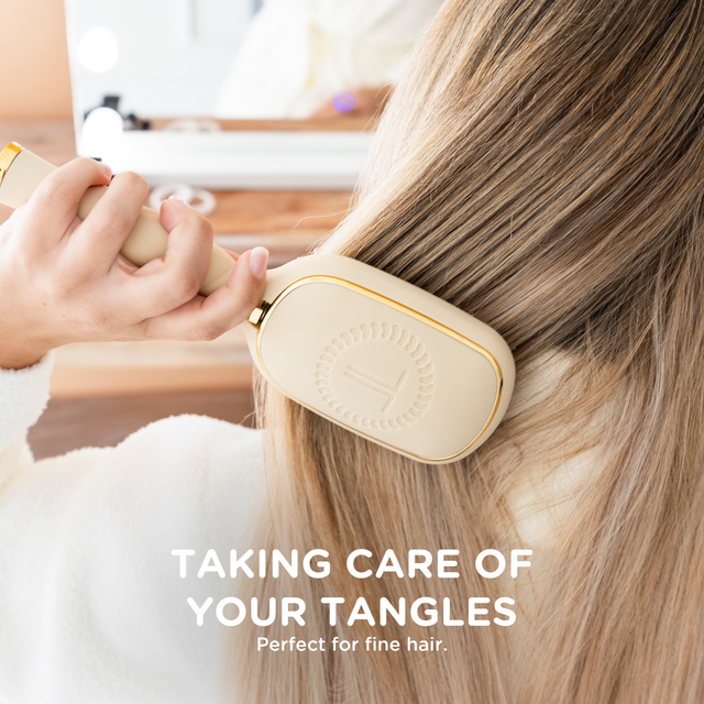 Teleties |  Detangler Hair Brush for Fine Hair - Tan