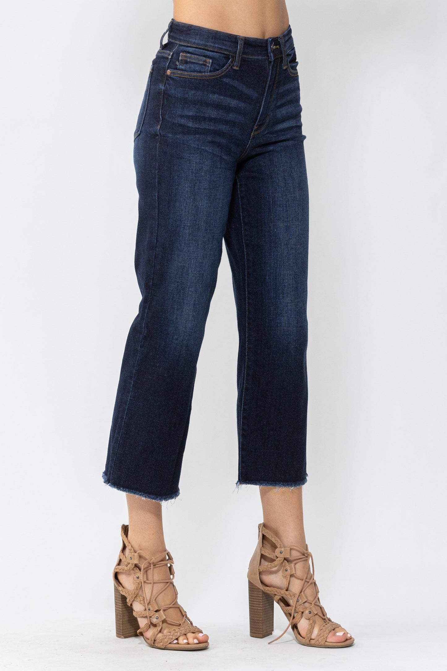 Load image into Gallery viewer, Judy Blue | High Waist Cropped Wide Leg Jeans
