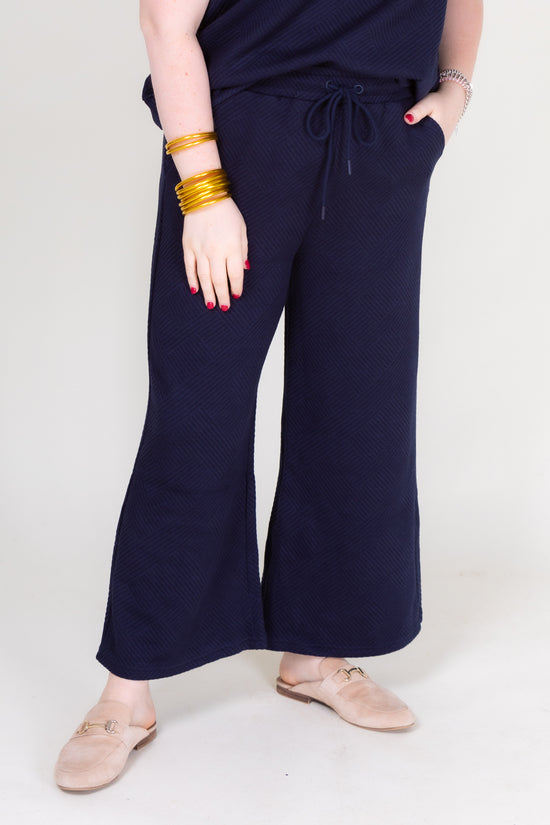 Textured Cropped Pants (Final Sale)