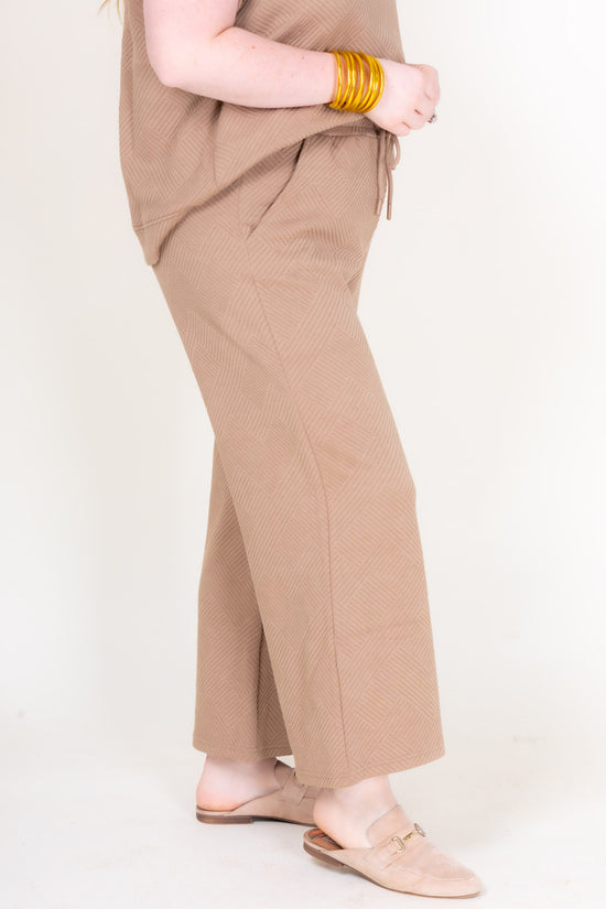 Textured Cropped Pants (Final Sale)