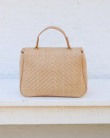 Caroline Hill | Sinclair Quilted Crossbody Natural VQ