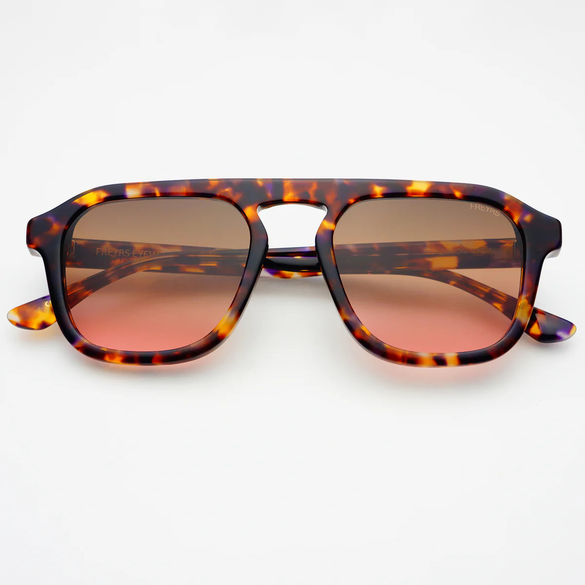 Freyrs | Addison Acetate Unisex Aviator Sunglasses-Sunset