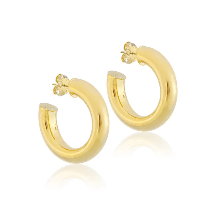 Sheila Fajl | Small Chantal Hoops - Shiny 18K Gold Plated