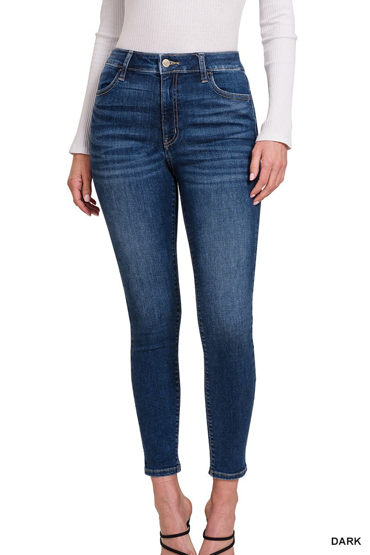 High Waist Skinny Stretch Jeans