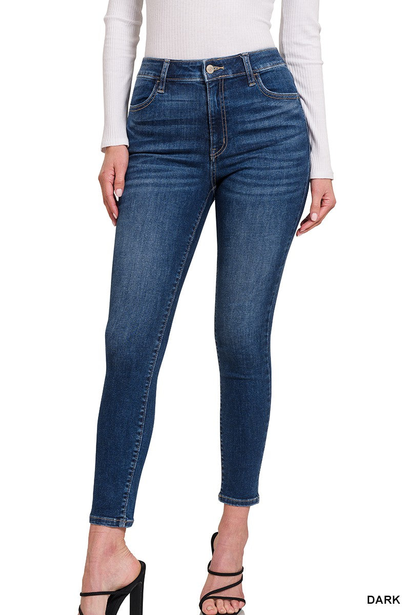 High Waist Skinny Stretch Jeans (Final Sale)