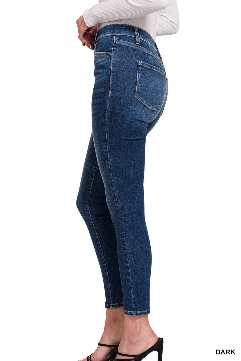 High Waist Skinny Stretch Jeans (Final Sale)