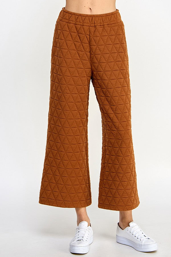 The Jackie Quilted Cropped Pant