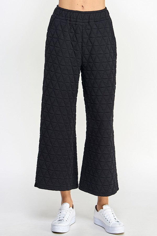 The Jackie Quilted Cropped Pant