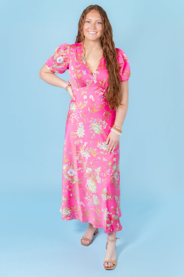 The Kenzlee Floral Midi Dress