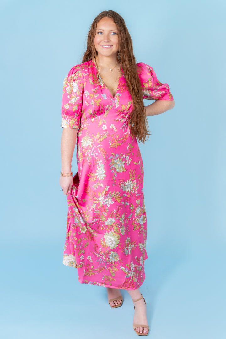 The Kenzlee Floral Midi Dress