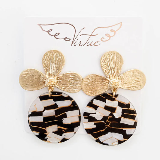 Virtue | Lotus Flower Earrings Acrylic