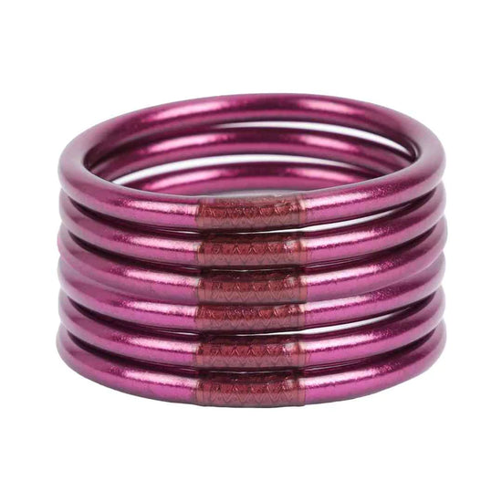 BuDhaGirl | Amethyst All Weather Bangles® (AWB®) - Serenity Prayer (Final Sale)