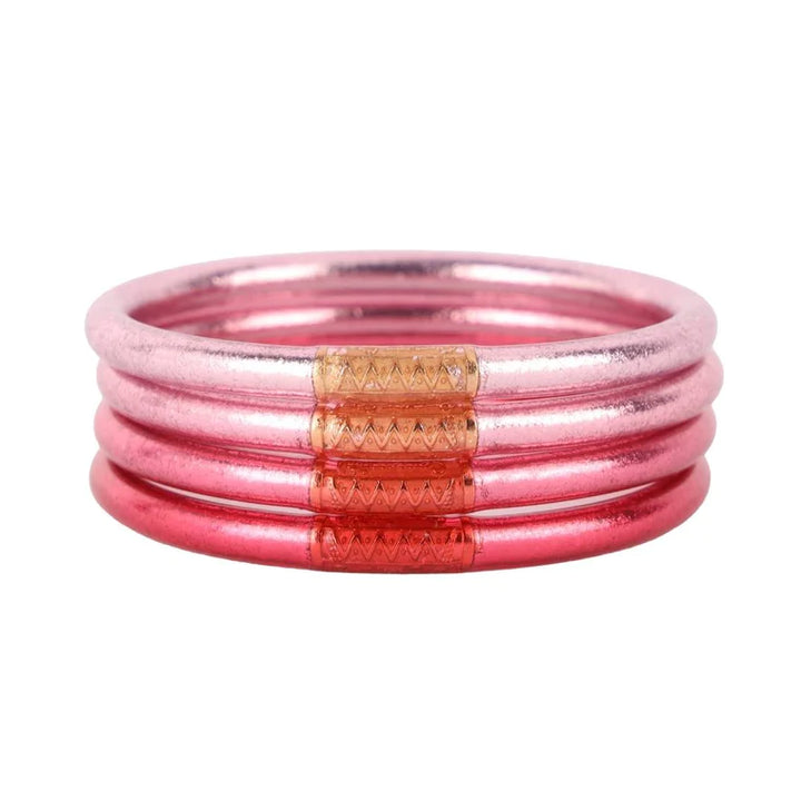 BuDhaGirl | Carousel Pink All Weather Bangles® (AWB®) - Serenity Prayer