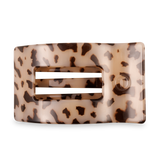 Teleties |  Flat Rectangle Hair Clip | Large | Blonde Tortoise