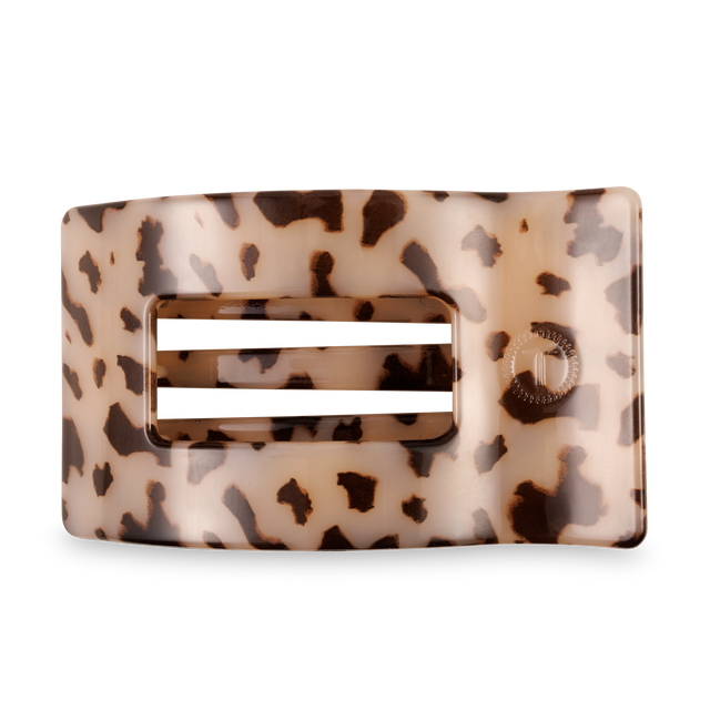Teleties |  Flat Rectangle Hair Clip | Large | Blonde Tortoise