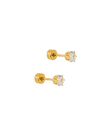LINNY CO | Screwback Stud Earrings - Helen Gold