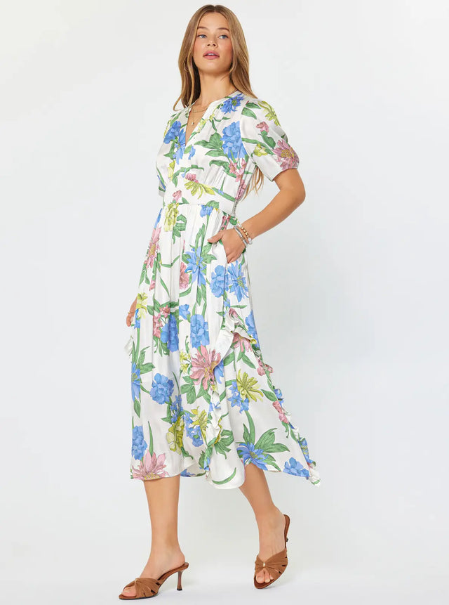 Meadow Bloom Midi Dress