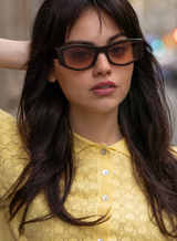 Freyrs | Jade Acetate Cat Eye Sunglasses  - Chocolate