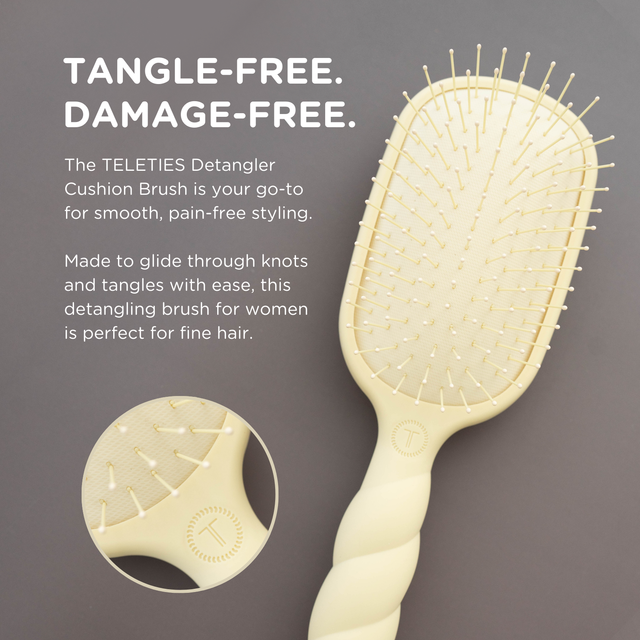 Teleties |  Detangler Hair Brush for Fine Hair - Tan