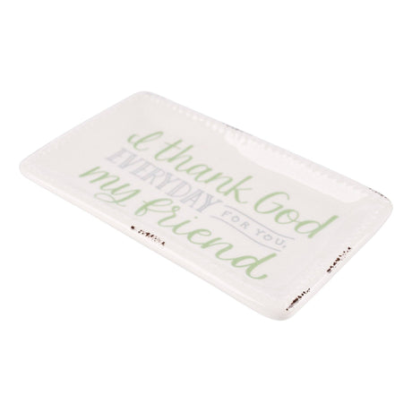 Glory Haus | Thank God For You Friend Trinket Tray
