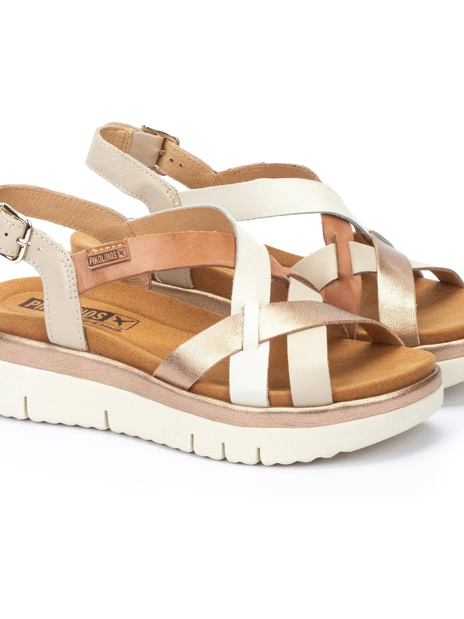 Pikolinos | Palma Sandal with Buckle - Marfil