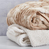 Premiere Super Luxe Marbled Faux Fur Throw