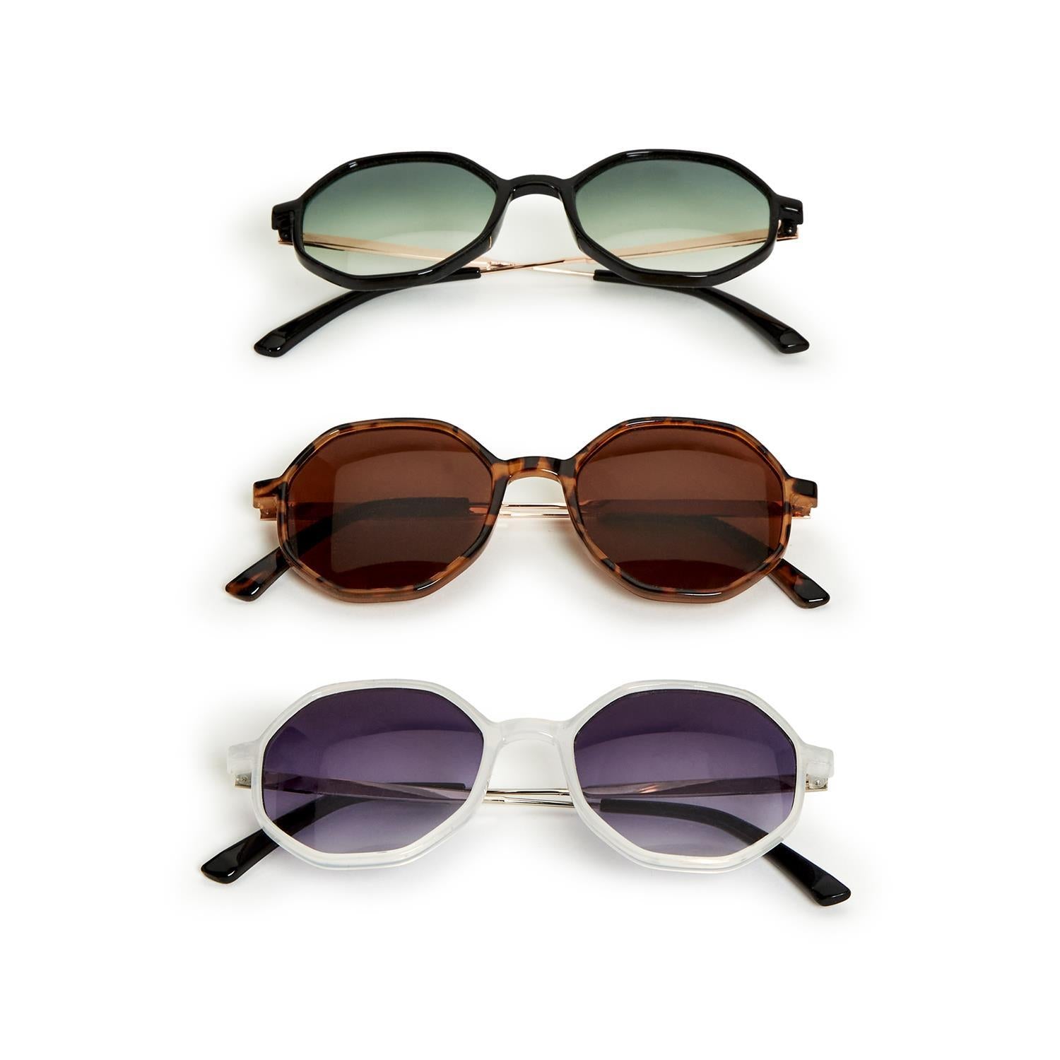 Octagon Shaped Sunglasses