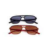 Aviator Sunglasses with Snake Print Case