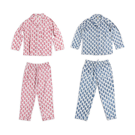 Petal Party Cotton Floral Printed Pajamas