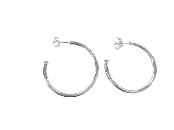 Sheila Fajl | Shiny Silver Petite Everybody's Favorite Hoops