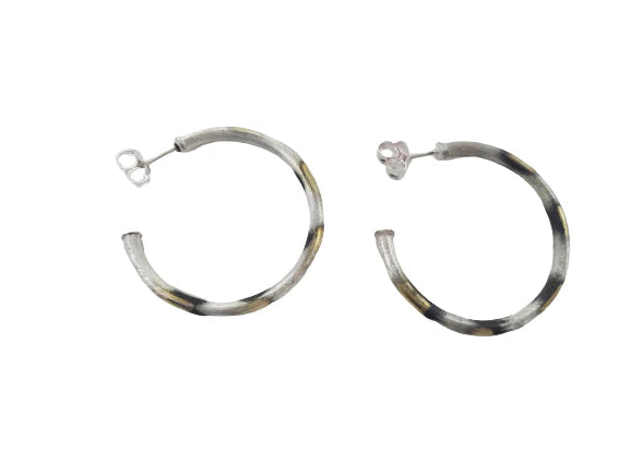 Sheila Fajl | Petite Everybody's Favorite Hoops - Burnished Silver Plated (Antique)
