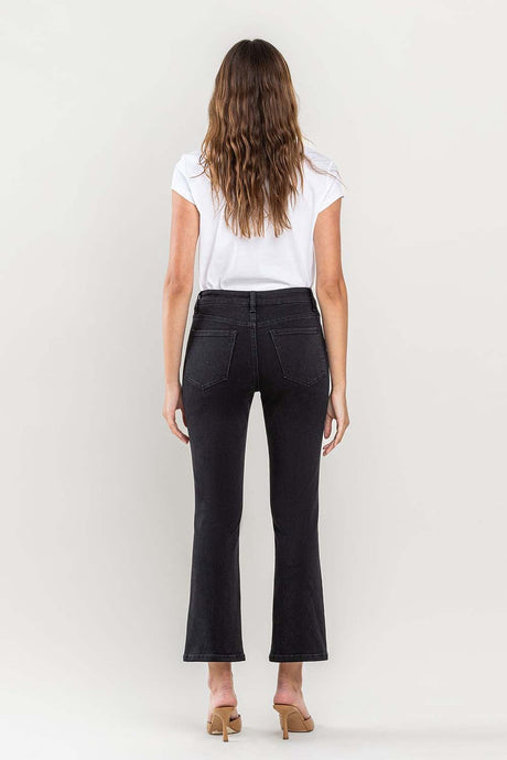 Lovervet | High Rise Crop Flare Jeans