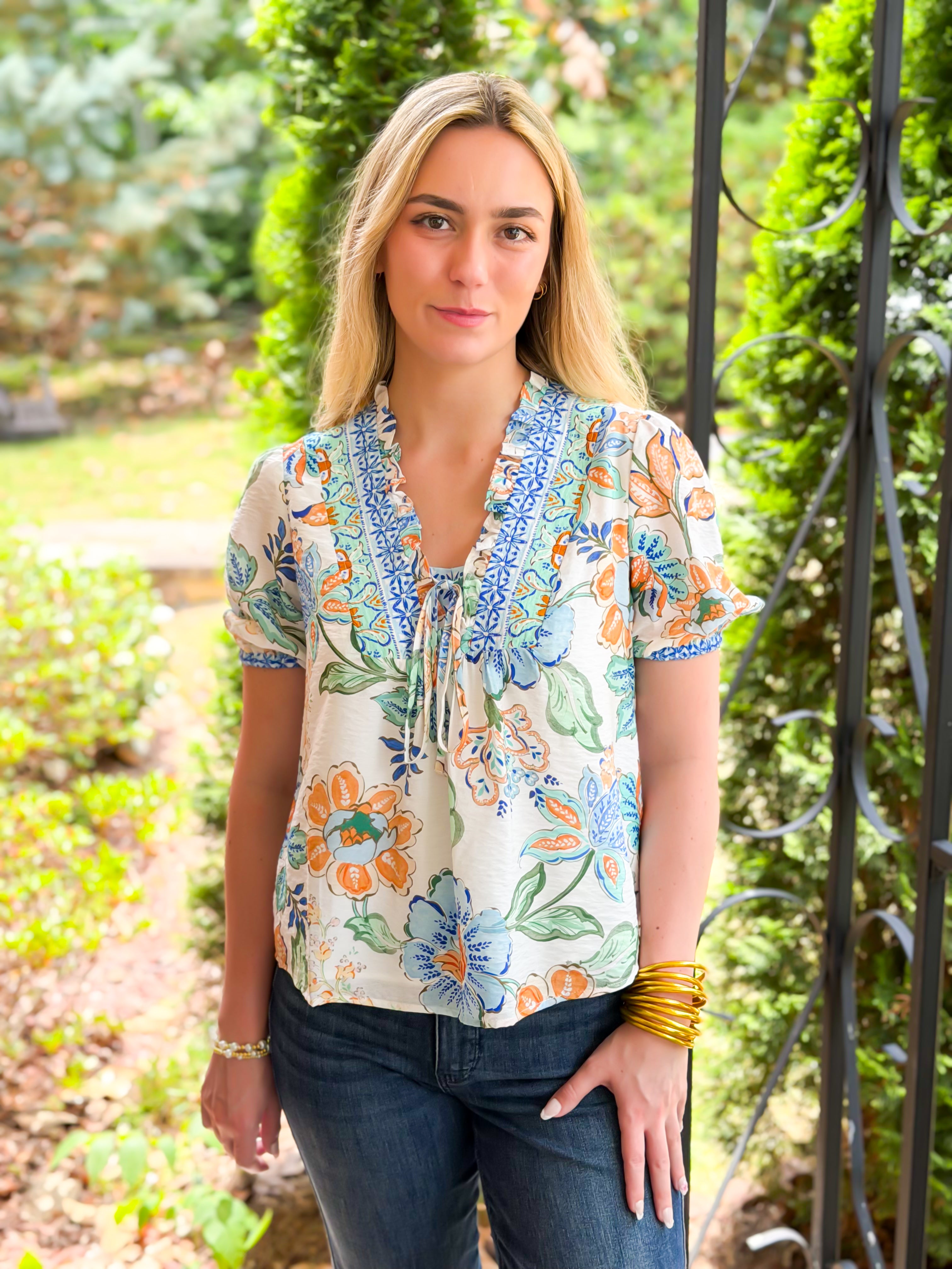 Bluebell Garden Blouse