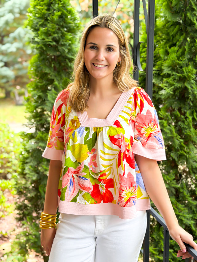 Savannah Skies Floral Top