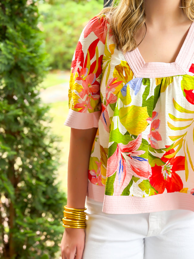 Savannah Skies Floral Top