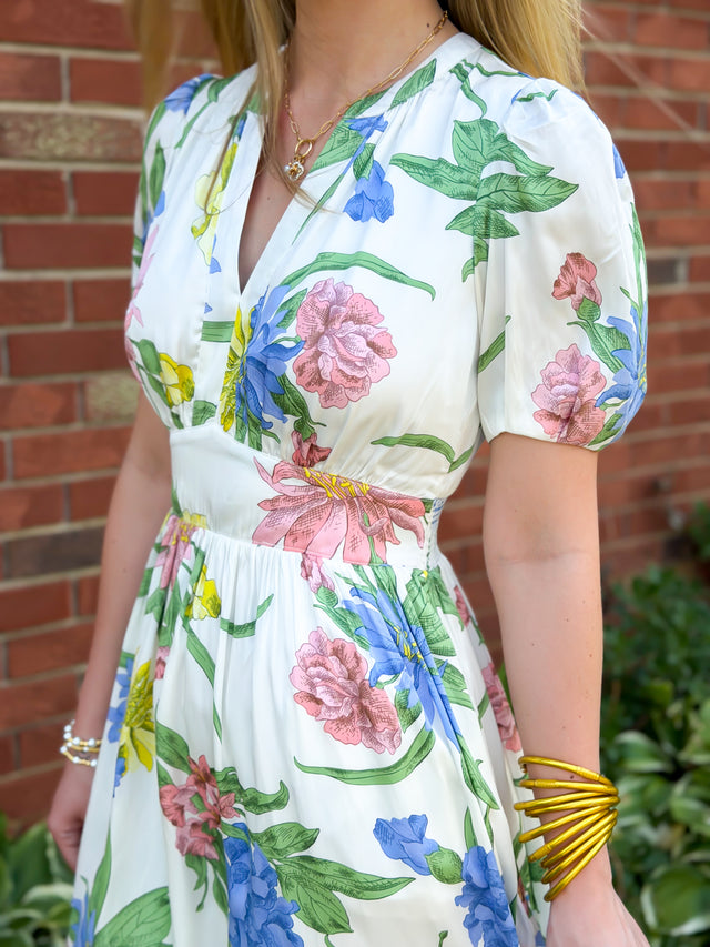 Meadow Bloom Midi Dress