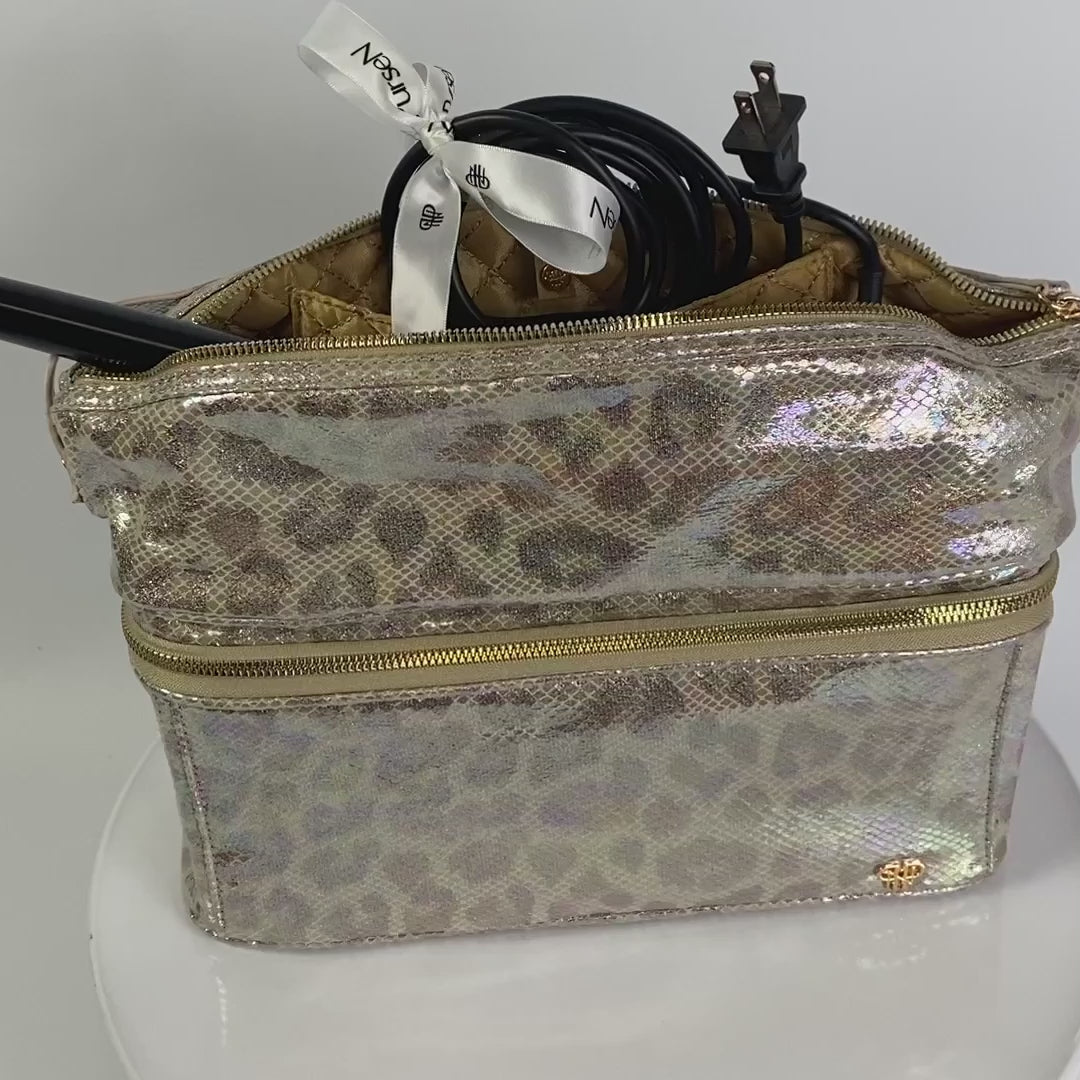 PurseN | Stylist Travel Bag - Glimmer Leopard