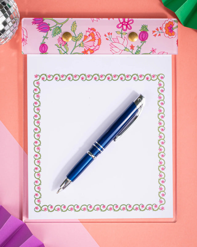 Acrylic Notepad | Small Block Flowers