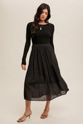 The Cooler Nights Midi Dress (Final Sale)